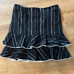 SIZE 2 VINTAGE NICOLE MILLER MINI SKIRT